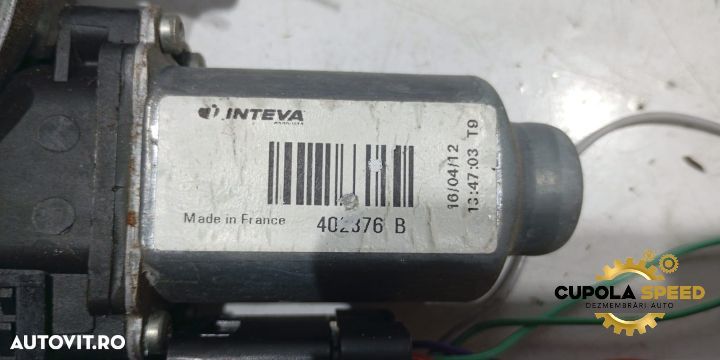 Macara geam cu motoras dreapta fata 402376B Nissan Note E11 [facelift - 2