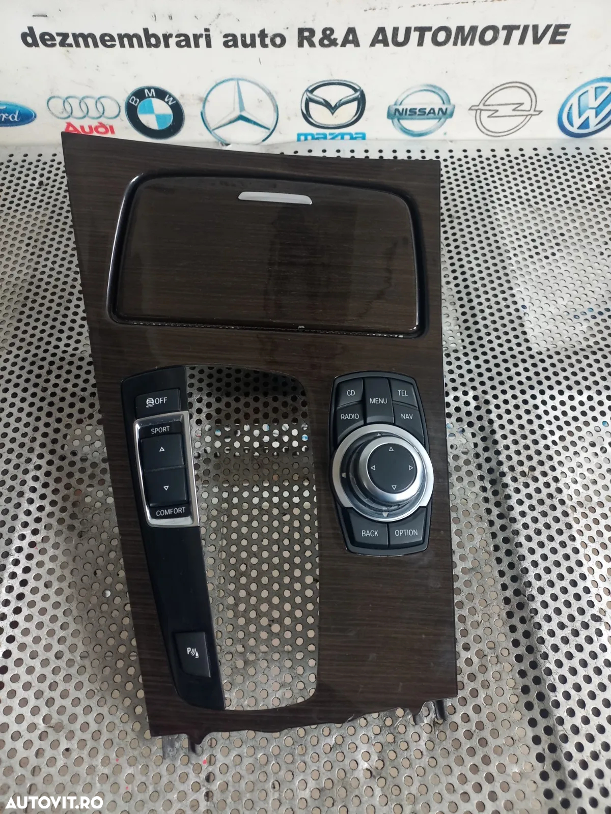 Ornament Trim Consola Centrala Cu Scrumiera Bmw Seria 7 F01 F02 F03 F04 Volan Stanga Dezmembrez - 3