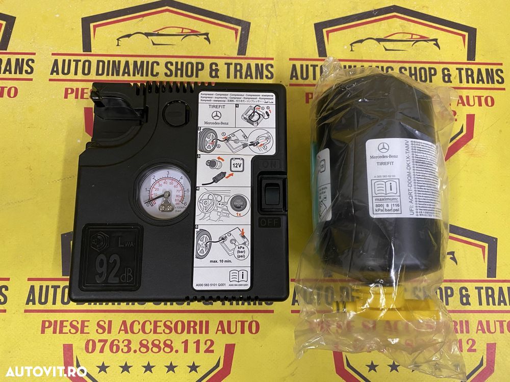 Compresor aer mașină auto umflat roti kit pana OEM SUV Mercedes 240 W - 3