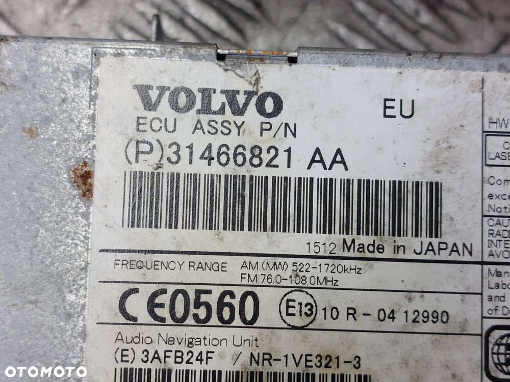 RADIO PANEL RADIA NAWIEWU WYŚWIETLACZ WZMACNIACZ WODOSPAD VOLVO V70 III - 2