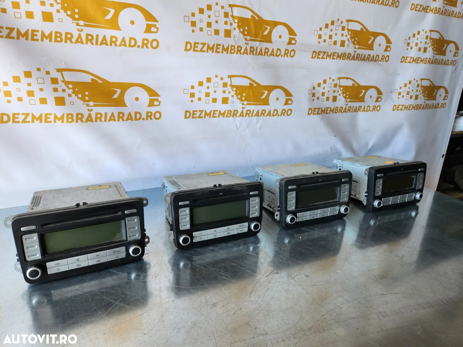 Radio Cd Player MP3 Vw Passat B6 An 2005-2006-2007-2008-2009-2010 Cod 1KAD Touran Jetta Caddy Golf - 4