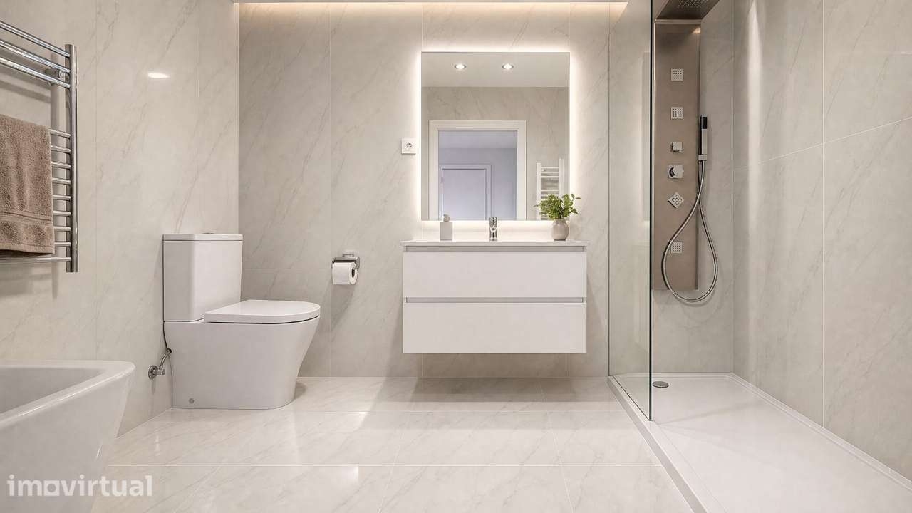 Apartamento T2 com parqueamento duplo. Perto da Praia - Grande imagem: 5/23