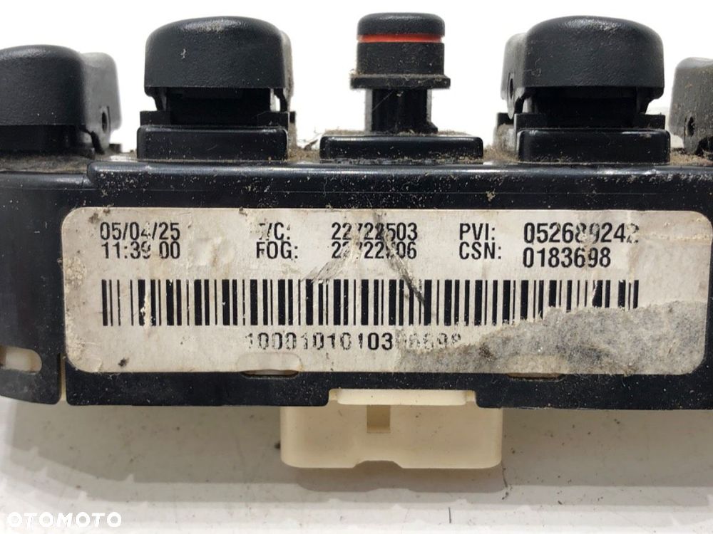 PRZEŁĄCZNIK SZYB - 86.00 PLN - CHEVROLET EQUINOX 2003 - 2009 3.4 138 kW [188 KM] benzyna 2003 - - 3