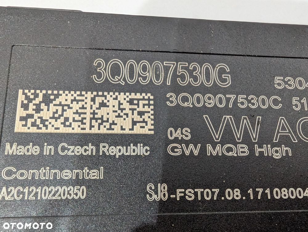 GOLF VII ZESTAW STARTOWY 1.0 TSI 5Q0937086BL 3Q0907530G 5G1920740C 04C907309AE - 9