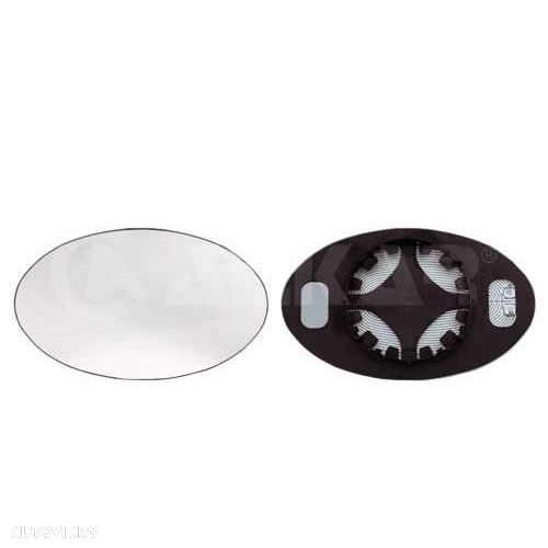 Geam oglinda, sticla oglinda Mini Mini (R50, R53), Alkar 6433952, parte montare : Stanga/ Dreapta - 1