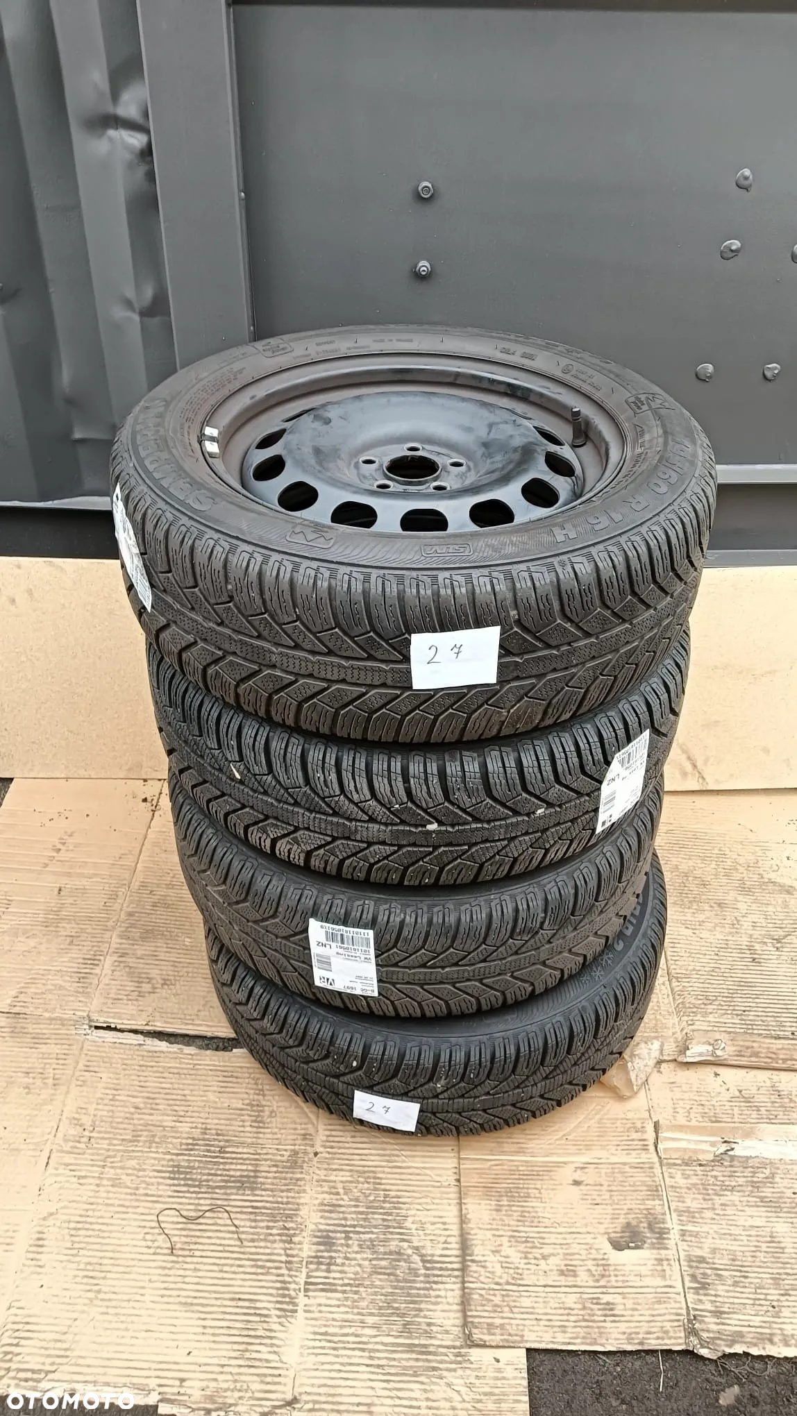 Koła stalowe opony zimowe Semperit 195/60 R16 2021 ET35 VW Skoda Seat - 2