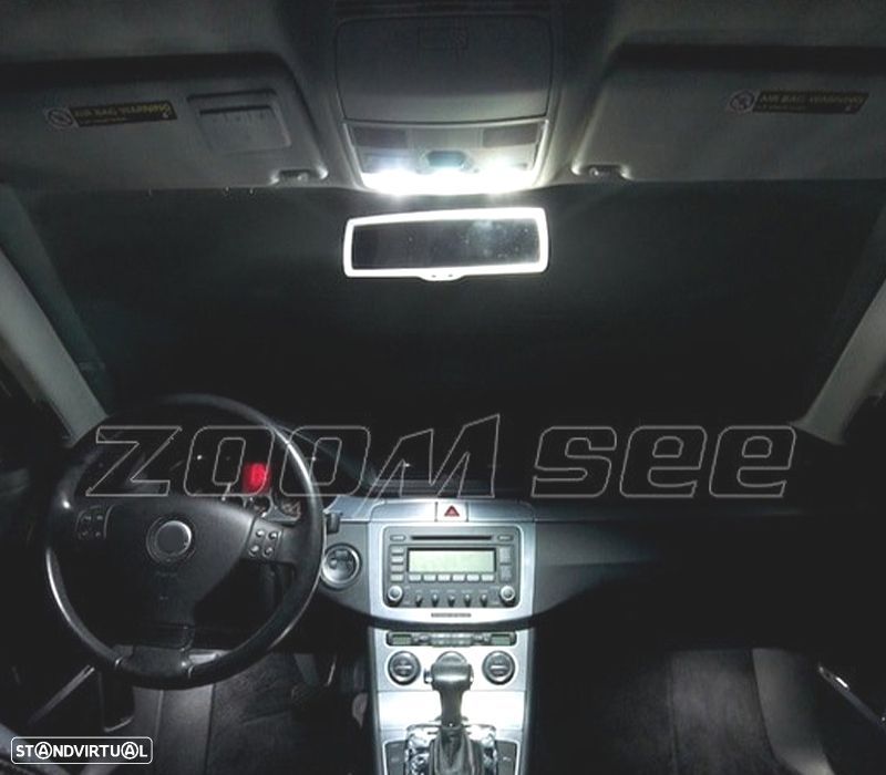 KIT COMPLETO 13 LAMPADAS LED INTERIOR PARA VOLKSWAGEN VW PASSAT B6 06-11 - 6
