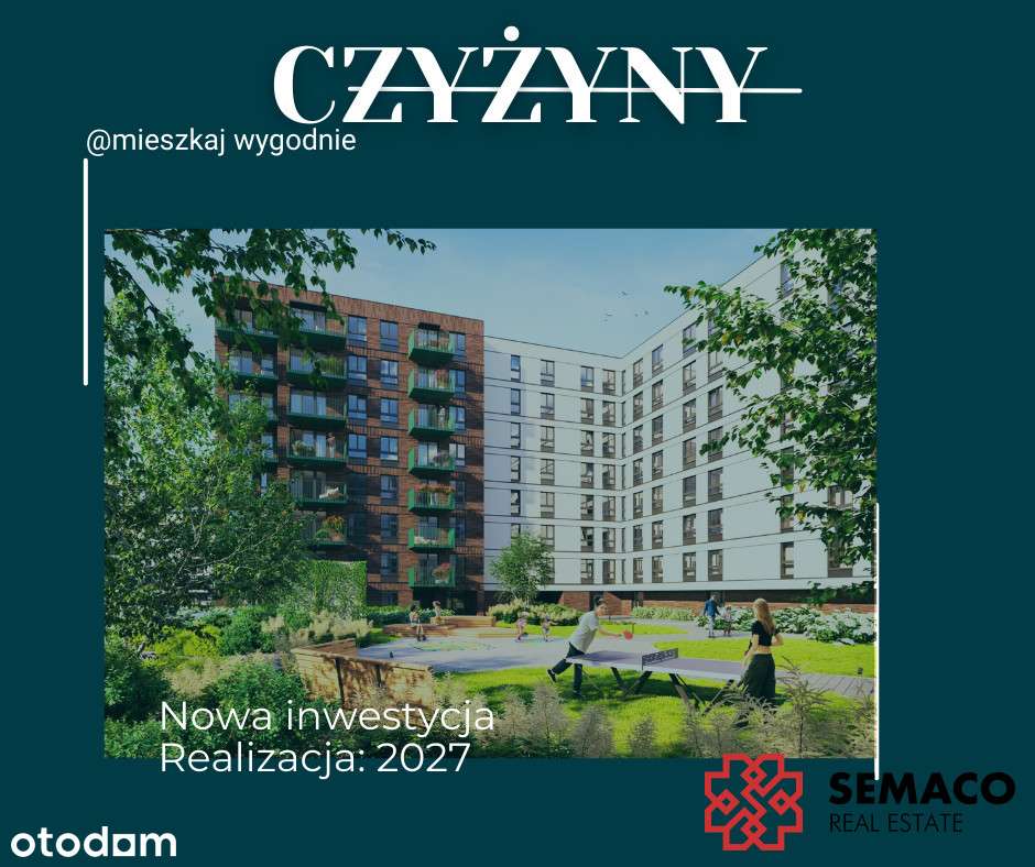 Nowe 3 pokoje/56 m2 /widok/ bez Pcc