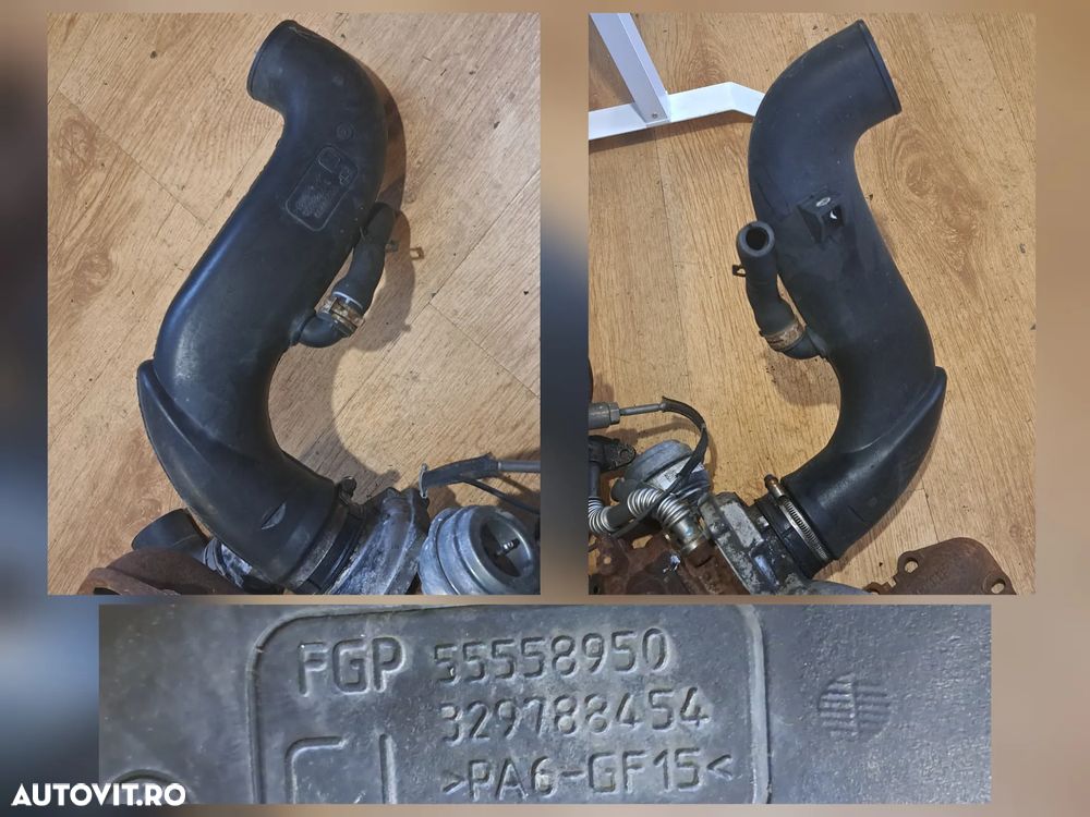 Turbina turbo turbosuflanta Furtun intercooler Conducta EGR Catalizator DPF Senzor temperatura Tubulatura intercooler Originale Saab 9-3 93 Opel Zafira C Astra H Vectra C 1.9cdti Z19DTH 2002-2010 - 8