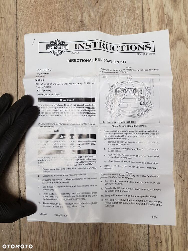 Uchwyt mocowanie kierunkowskazów Harley Davidson Softail 53959-06 - 11