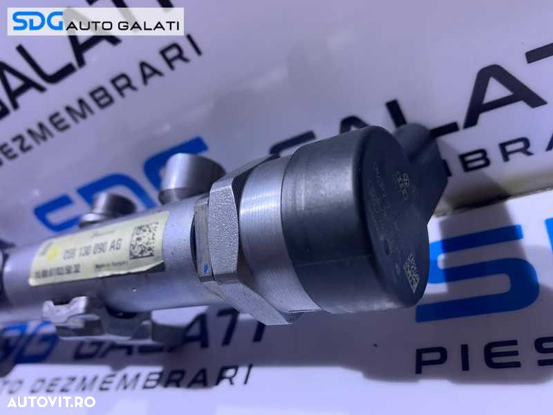 Rampa Presiune Injectoare cu Senzor Regulator VW Touareg 3.0 TDI V6 BKS BUN 2006 - 2010 Cod 059130090AG 057130764F 0281002854 - 3