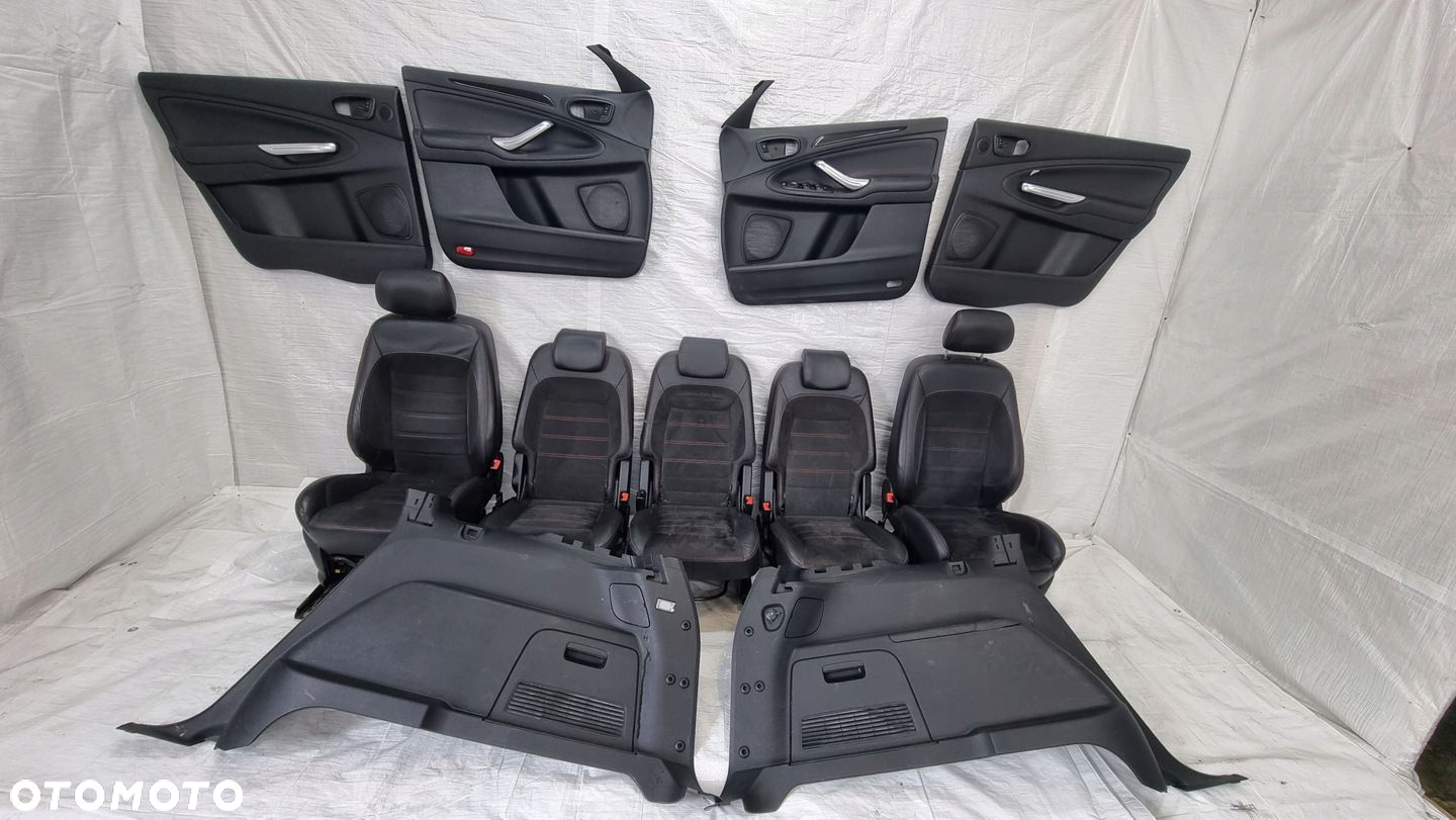 FORD S-MAX MK1 FOTELE TAPICERKI BOCZKI DRZWI KOMPLET 7 OSÓB UK ANGLIK - 5