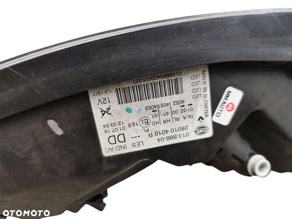 LAMPA PRAWY PRZÓD RENAULT KADJAR LIFT (2018-2022) 1.3 TCE 140KM 260104010R - 3