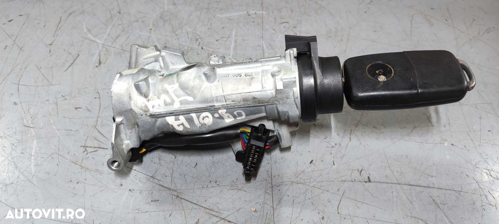 Contact + cheie vw touran golf skoda  cod 1K0905851B cu 6 fire - 5