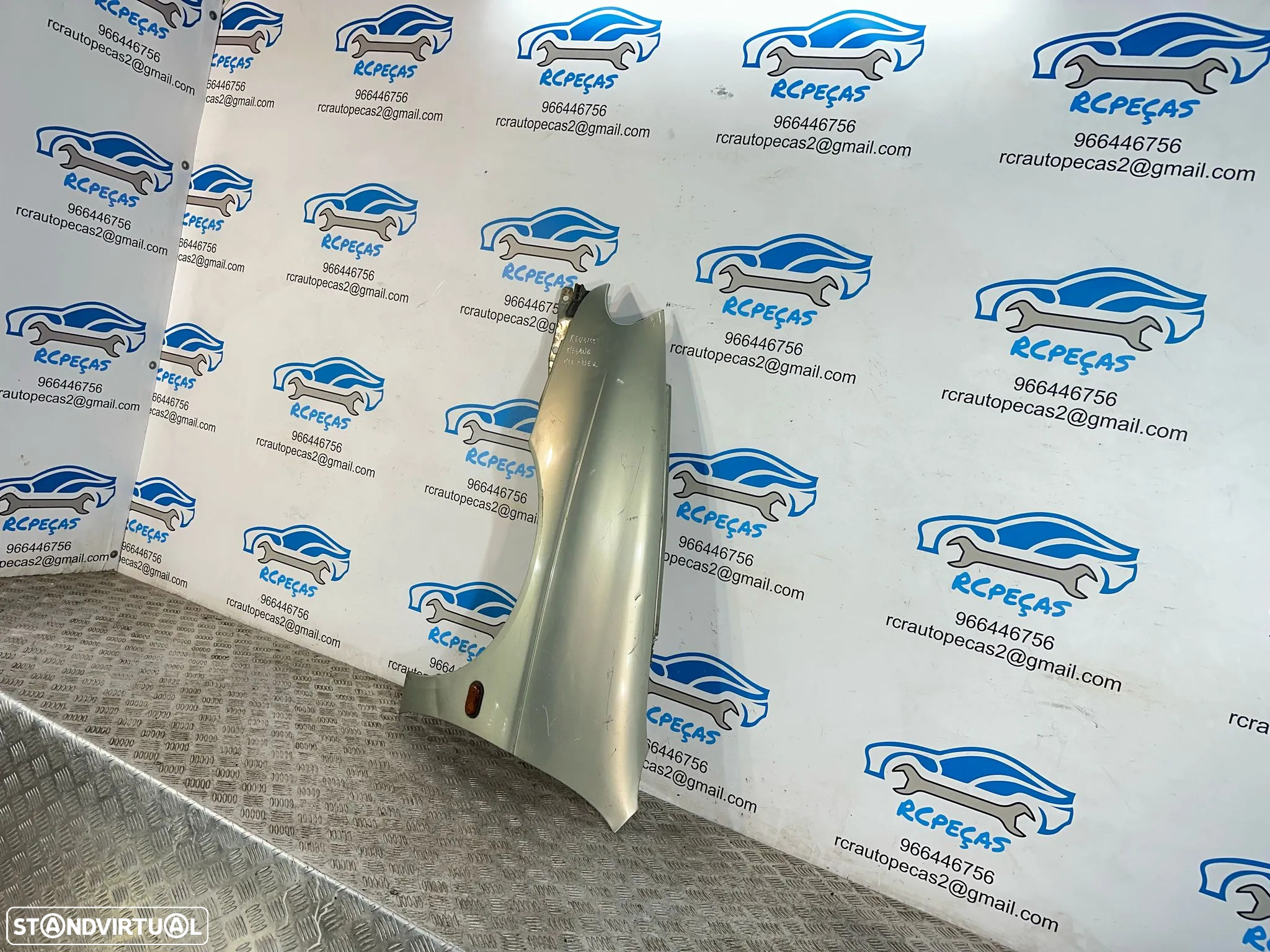 .Conjunto Guardalamas Frente Frontal Esquerdo Direito Original Renault Megane 1 MK1 Fase 2 1999 - 2003 - 12