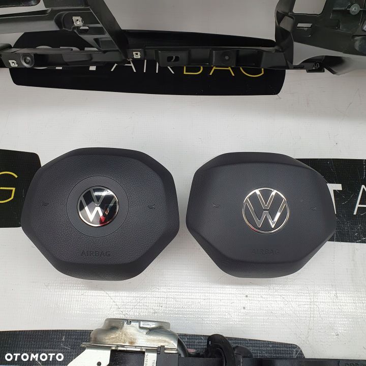 VW GOLF VIII 8 DESKA ROZDZIELCZA KONSOLA KOKPIT PULPIT PODUSZKI AIRBAG AIR BAG PASY KIT SET - 6