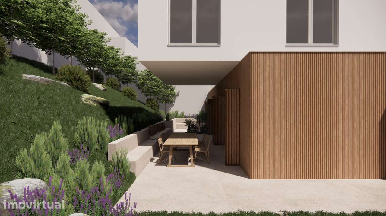 Terreno Urbano com Projeto Aprovado para Moradia T4 Moderna e Piscina - Grande imagem: 4/20