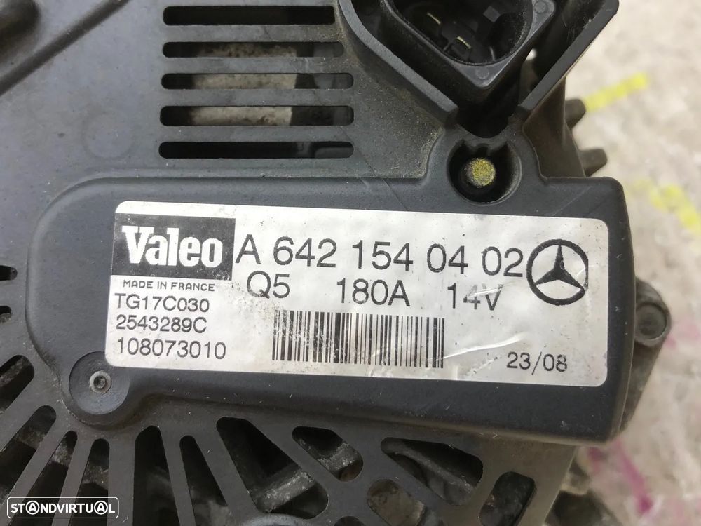 Alternador MERCEDES-BENZ CLASSE C (W204) C 320 CDI Ref. A6421540402 - NO. 50292 - 4