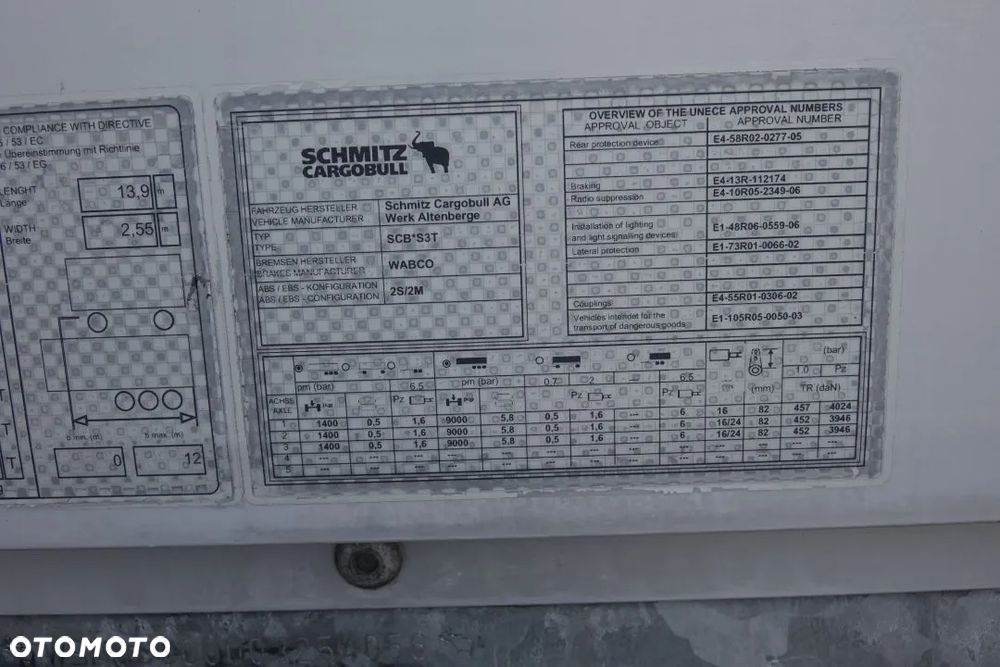 Schmitz Cargobull FIRANKA / VARIOS / OCYNK / OSIE SCHMITZ / NOWE PLANDEKI / DACH PODNOSZONY - 28