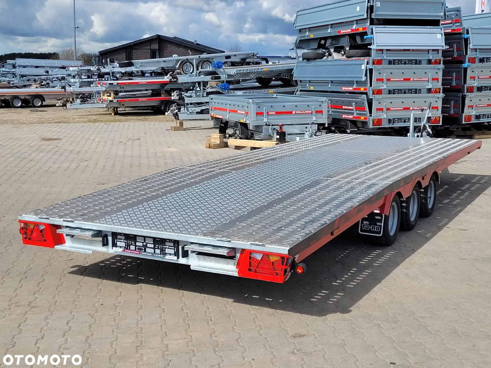 TA-NO DOSTAWA! Laweta Scorpio 600x210cm Przyczepa trzyosiowa z podłogą aluminiową! Koła 10” Kąt najazdu 12° Idealna do przewozu busa, samochodu! DMC 3500kg - 6