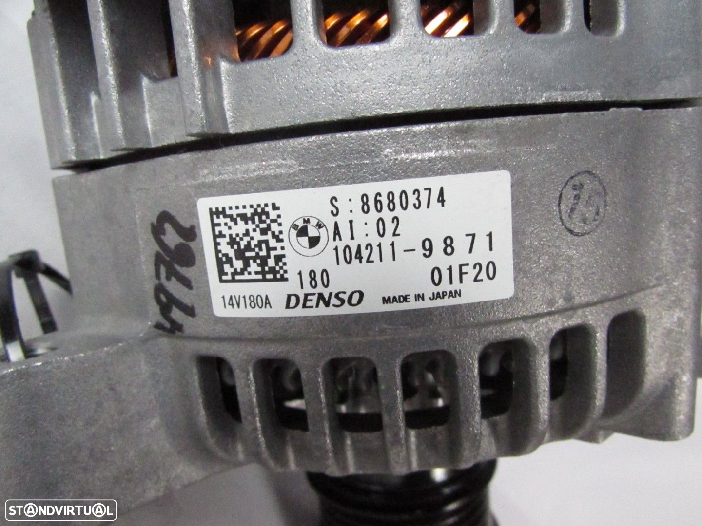 Alternador 180 AH Seminovo/ Original BMW 2 Active Tourer (F45)/BMW 2 Gran Tourer... - 3