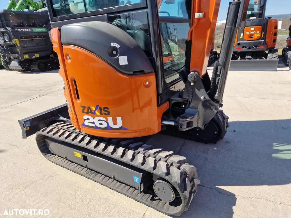 Hitachi 2,8t, PROTMOTIE-CUPLA RAPIDA+3 cupe, ZX26U-6, 2025, Instalatia picon, Grantie 2 ani, Posibilitate leasing 5 ani-PROMOTIE 36.500 EUR+Tva - 15