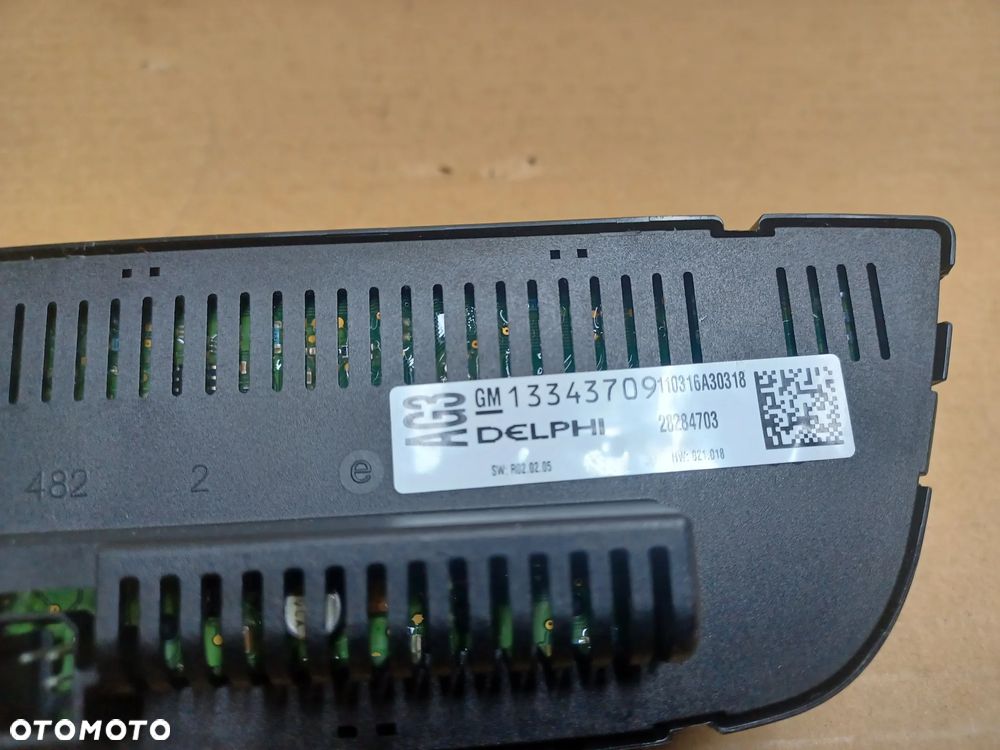 PANEL KLIMATYZACJI  ASTRA J 13343709 - 2