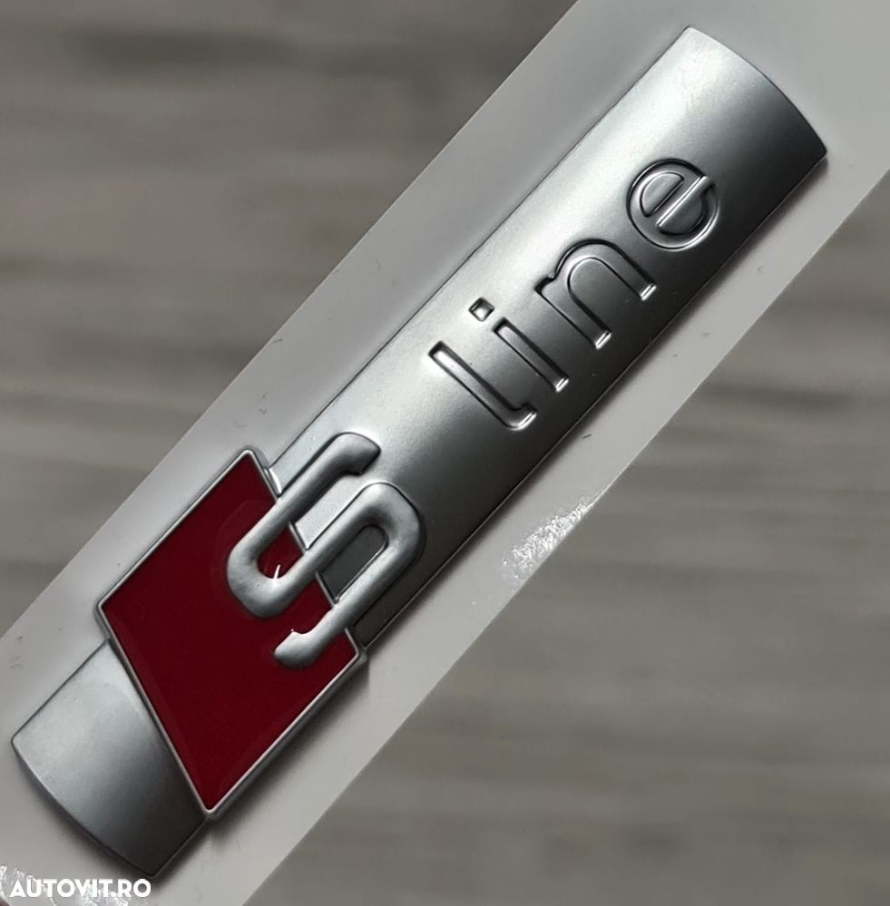 Set-2-Embleme-Sline-Aripi-Argintiu-Satinat-Audi-A4-A5-A6-A7-Q5-Q7-Q8 - 3