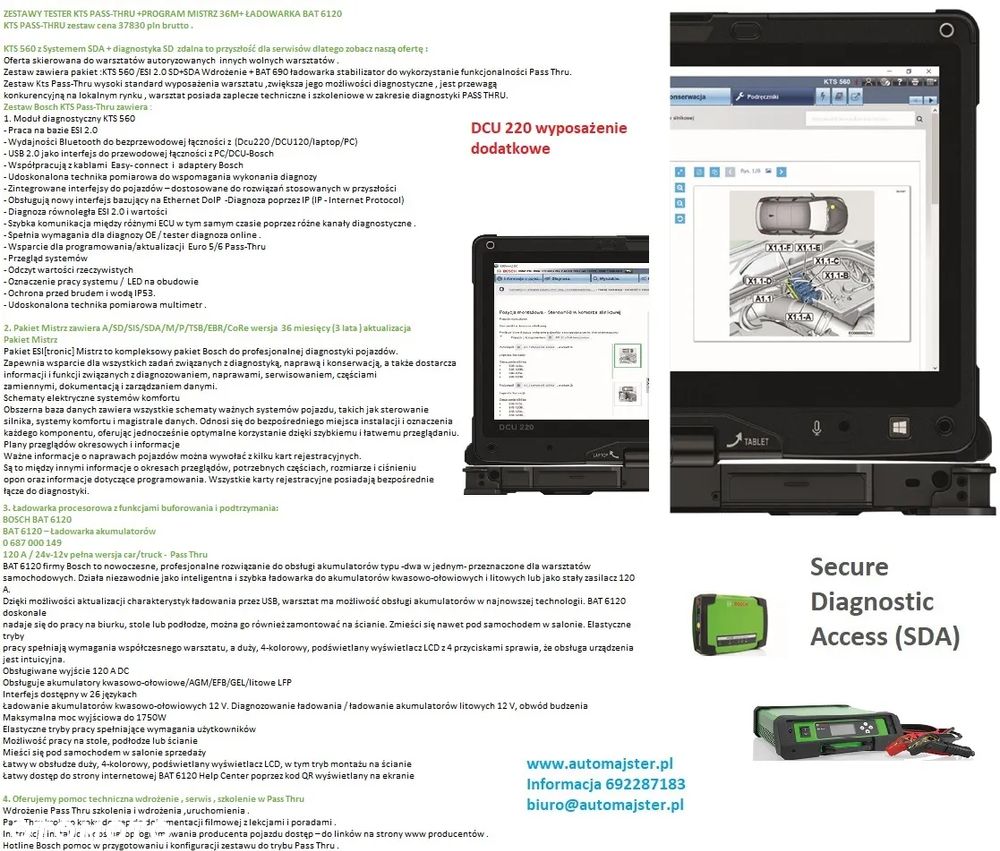 KTS 960 tester Bosch DCU 220 KTS 560 SKP i SDA - 20