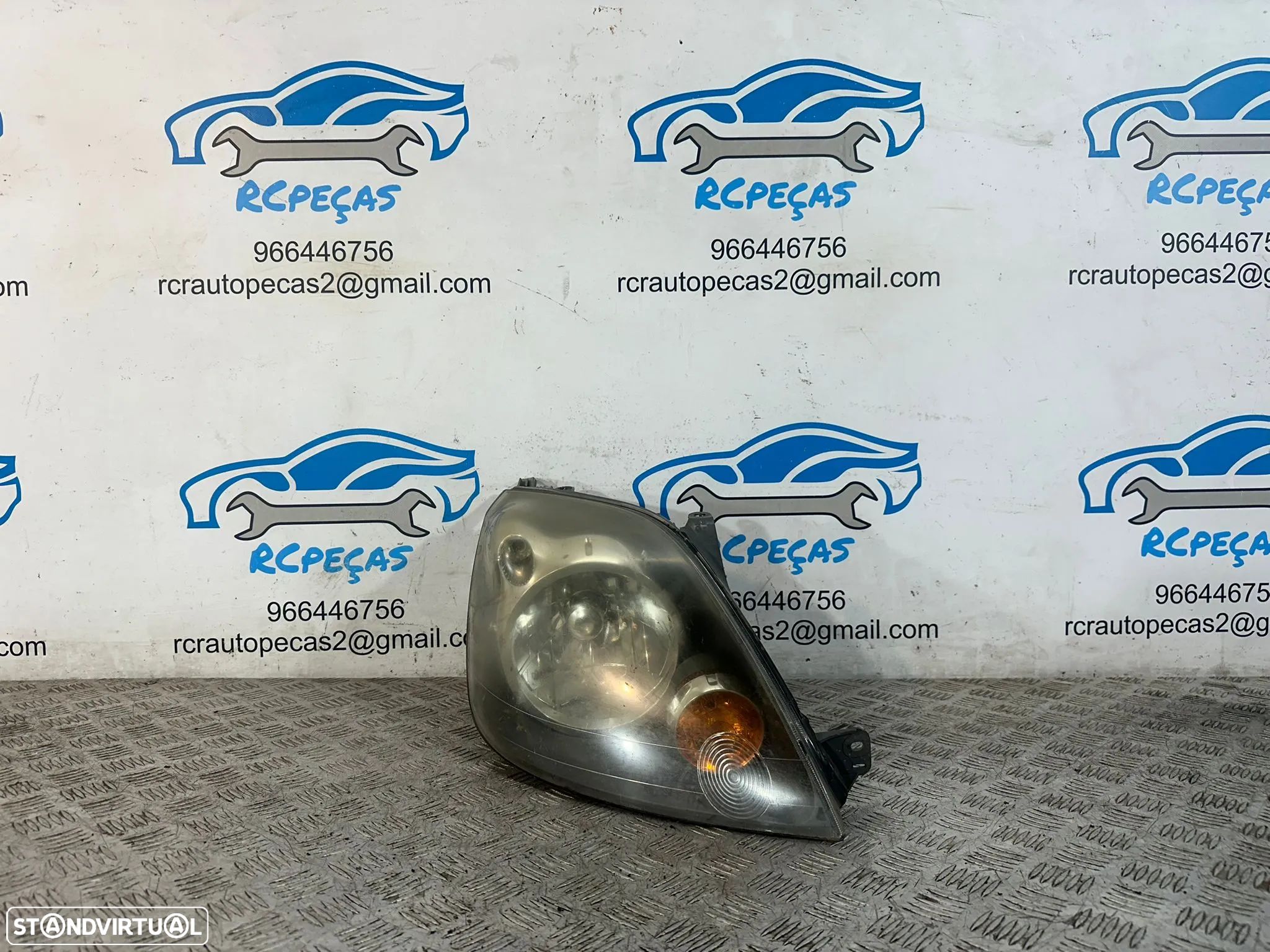 .Otica Farol Direita 6S61-13W029-BD Original Halogénio Ford Fiesta MK5 5 Facelift 2002 - 2008 - 1