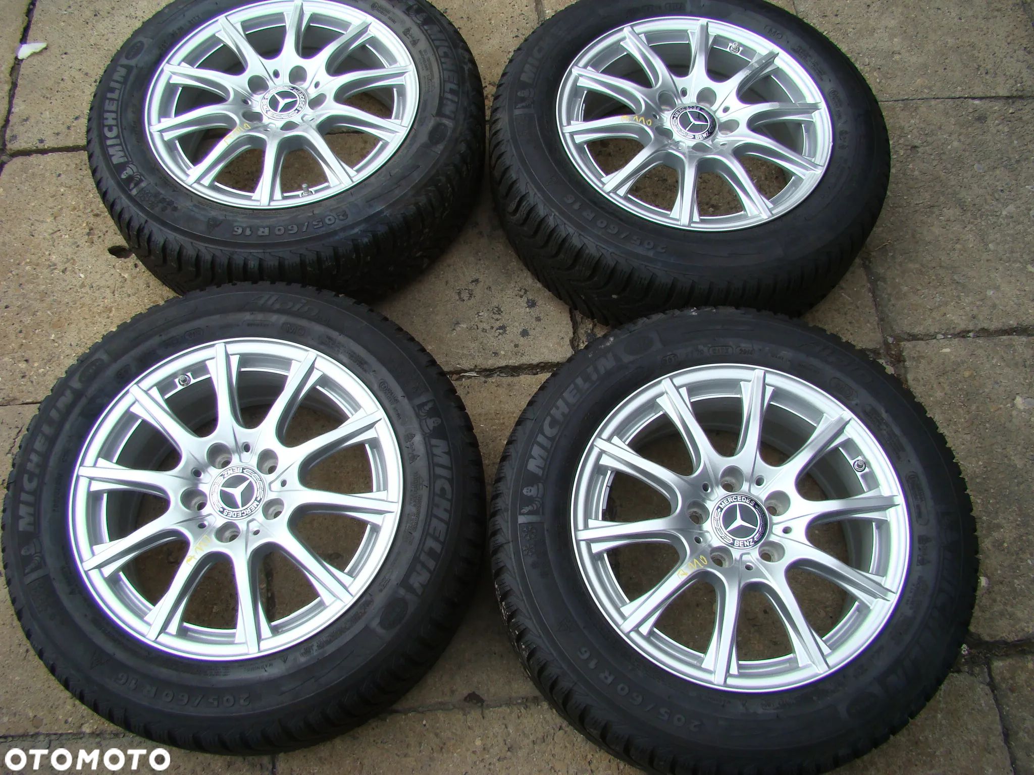 a110 5x112 Mercedes W205 W177 W247 CLA W118 6,5jx16 zima 205/60 czujniki - 1