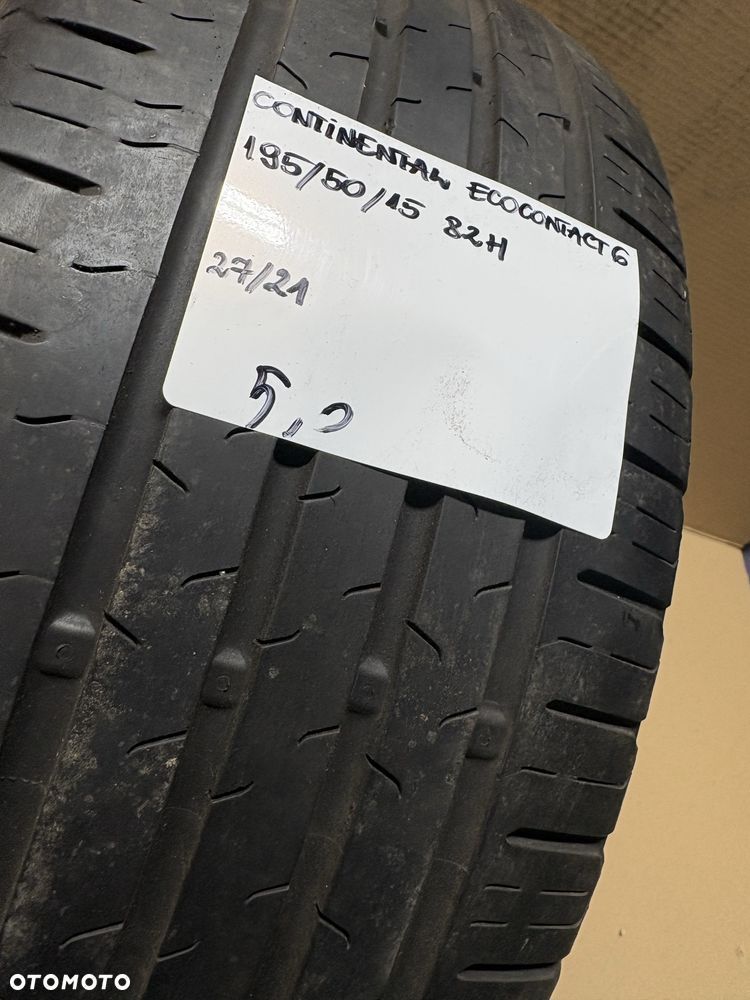 1x 195/50R15 82H CONTINENTAL ECOCONTACT 6 opony letnie - 2