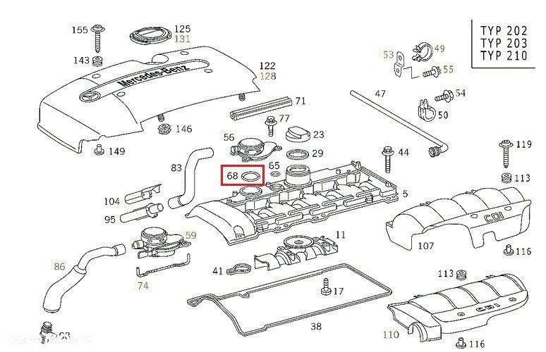 MERCEDES WIELE MODELI Oring odmy CDI ORYGINAL - 3