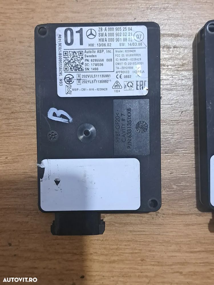 SENZOR RADAR DISTRONIC UNGHI MORT MERCEDES-BENZ B W246 GLE CLS E W212 - Cod A0009052504 - 2