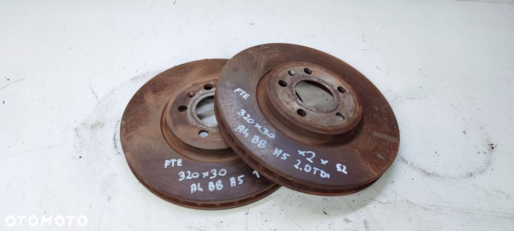 TARCZA TARCZE HAMULCOWE PRZÓD AUDI A4 A5 320 MM *2 - 1