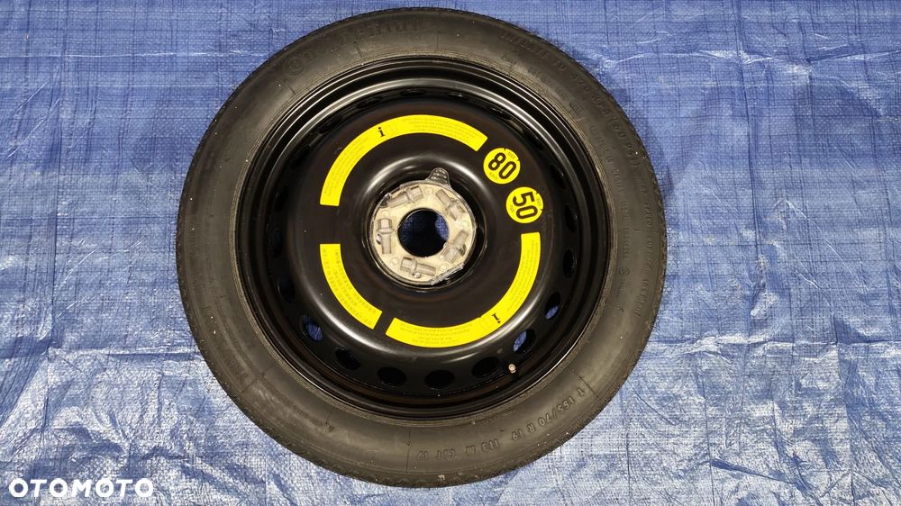 KOŁO DOJAZDOWE T155/70/19 T155/70 R19 WKŁAD STYROPIAN BAGAŻNIKA ZESTAW NAPRAWCZY LEWAREK UCHO HOLOWNICZE HAK KLUCZ DO KÓŁ STOPKA KOMPLET JAK NOWE MERCEDES W221 LIFT - 2