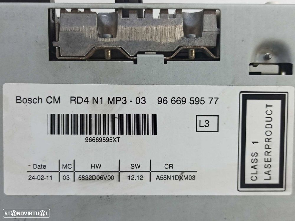 SISTEMA AUDIO / RADIO CD CITROEN C3 PICASSO EXCLUSIVE - 3