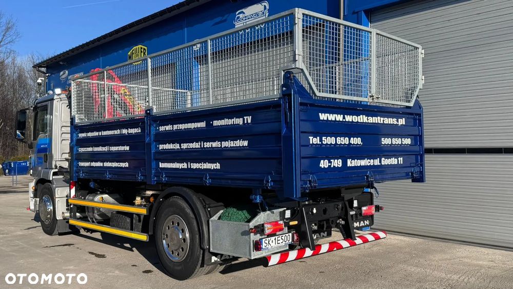 MAN TGM 18.290 wywrotka PALFINGER PK 12.501 SLD sterowanie radiowe 1t/10m - 8