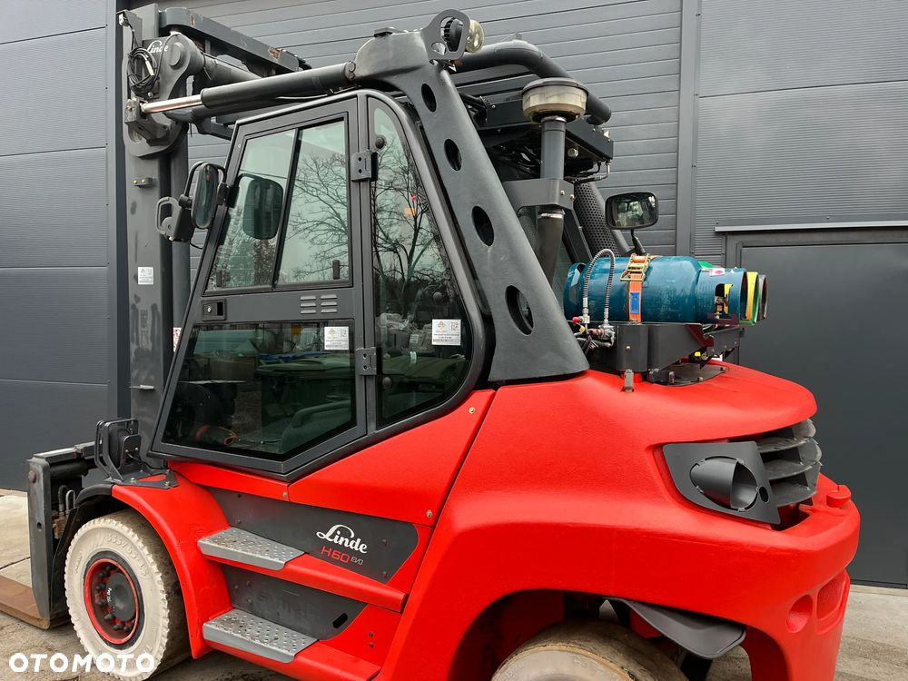 Linde H60 H70 H80 Gaz 3 butle Klima Pozycjoner Przesuw boczny 2 kamery - 11