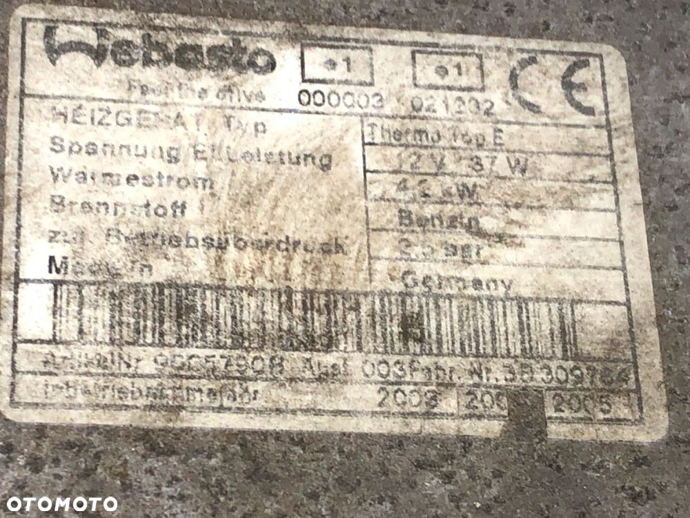 WEBASTO  SUZUKI WAGON R+ liftback (MM) 2000 - 2022 1.3 (RB 413) 69 kW [94 KM] benzyna 2003 - 2022 - 6