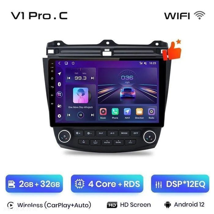Radio nawigacyjne Honda Accord 7 (2003 - 2008) Carplay 2GB 32GB - 2