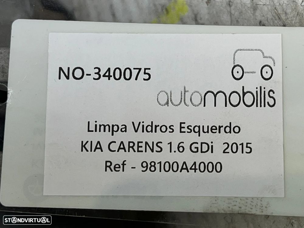 Limpa Vidros Esquerdo KIA CARENS IV REf.  98110A4000 - 0390248011 - NO. 340075 - 4