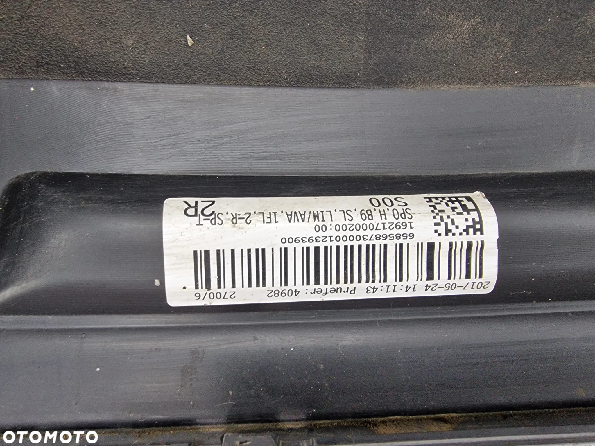 AUDI A4 B9 S-LINE SEDAN / KOMBI 15- DYFUZOR / SPOJLER ZDERZAKA TYLNEGO TYLNIEGO TYŁ , NR 8W0807521B , NR AUKCJI DT265 - 15