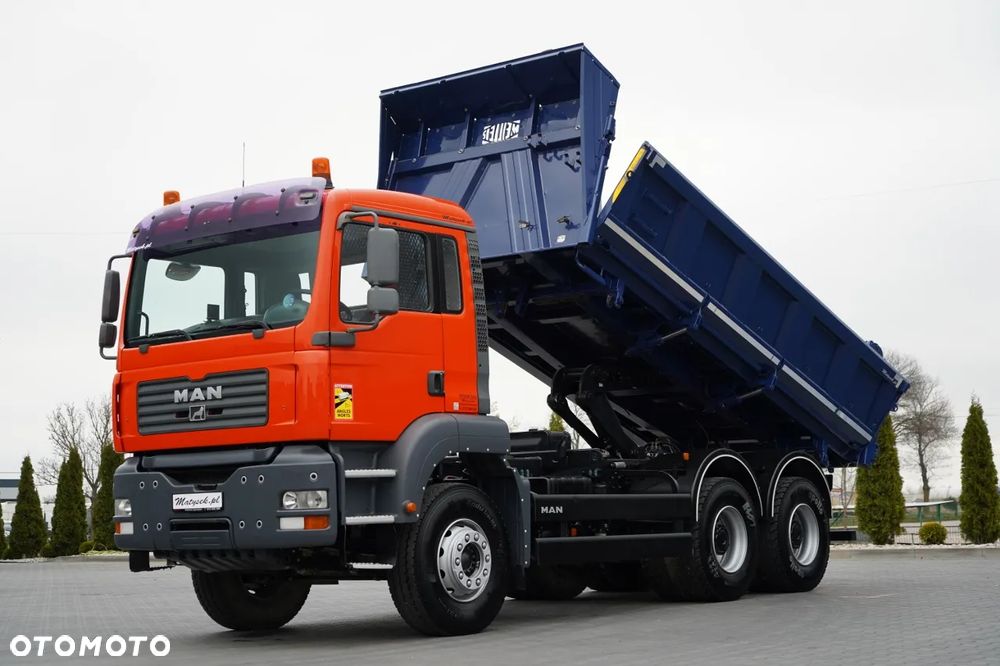 MAN TGA 33.350 / 6x4 / WYWROTKA / HYDROBURTA / MEILLER KIPPER / BORDMATIC / MANUAL / SPROWADZONY - 2