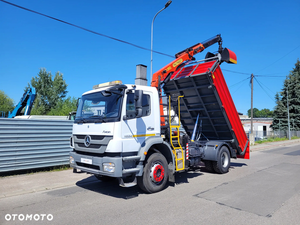 Mercedes-Benz AXOR 1824 HDS PALFINGER CZERPAK ROTATOR NOWY KIPER i OPONY WYWROTKA NISKI PRZEBIEG 44tyś.km.