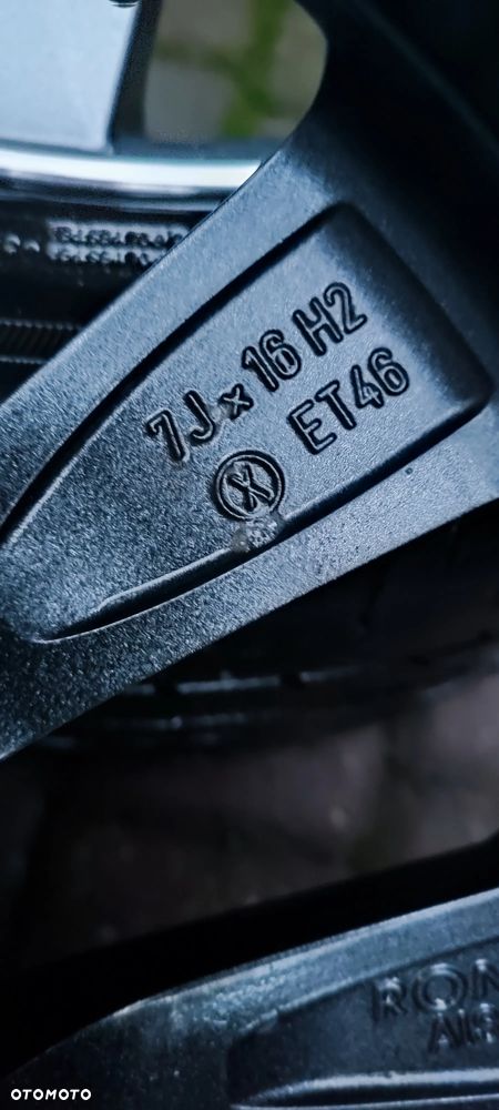 Felgi Aluminiowe Oryg. Skoda Fabia Rapid 16 cali 5x100 7Jx16 Et46 Ø57,1mm Ładne - 16