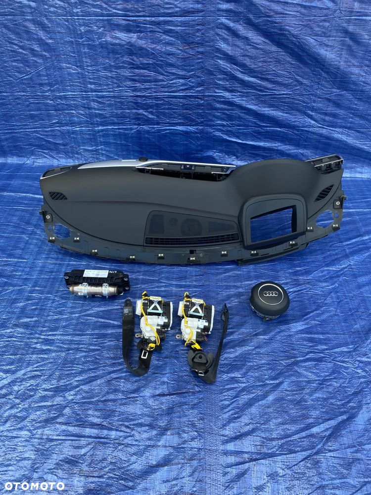 AUDI A6C7 4G LIFT DESKA ROZDZIELCZA KONSOLA HEAD UP KOKPIT PODUSZKI AIRBAG PASY 11-18 ORYGINAŁ KOMPLET - 1
