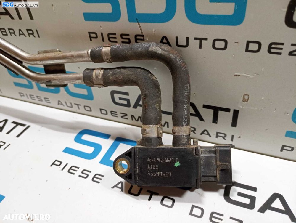 Senzor Presiune Gaze Evacuare Opel Insignia A 1.6 CDTI 2008 - 2017 Cod 55599659 55599660 [M7225] - 4