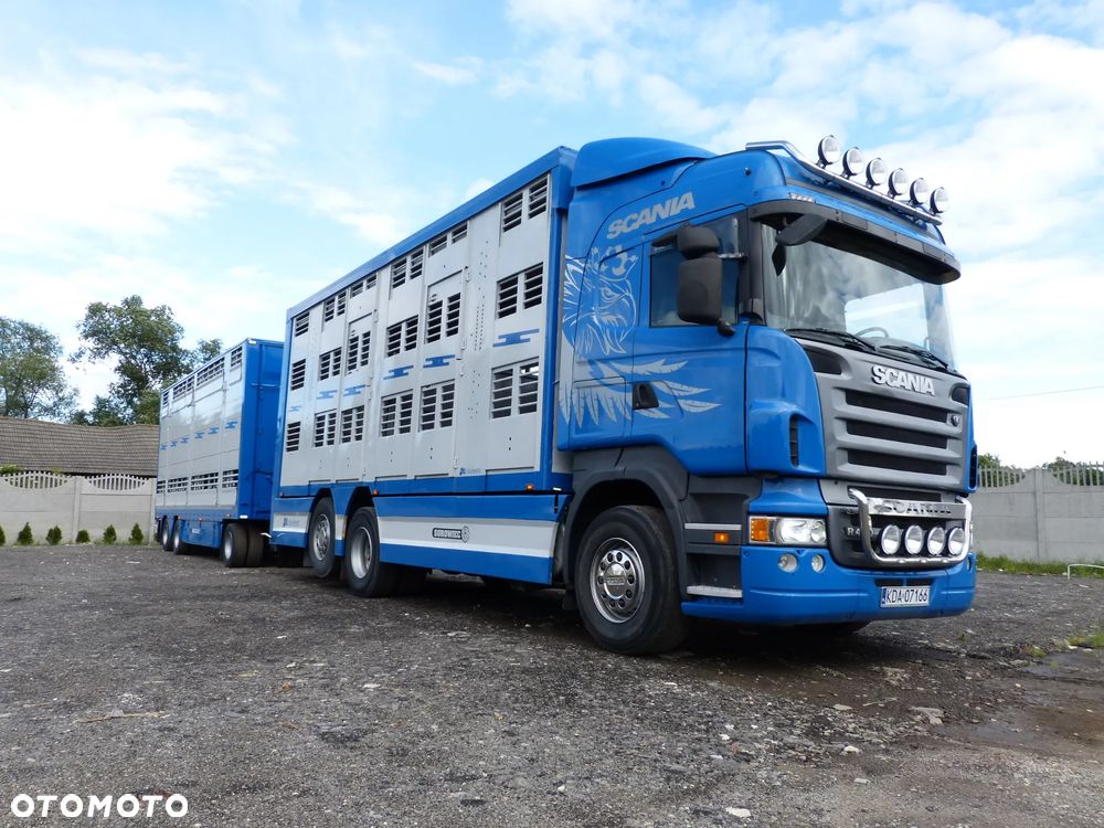 Scania R420 + PRZYCZEPA PEZZAIOLI / ZESTAW DO ŻYWCA, ZWIERZĄT, BYDŁA, TRZODY - 4