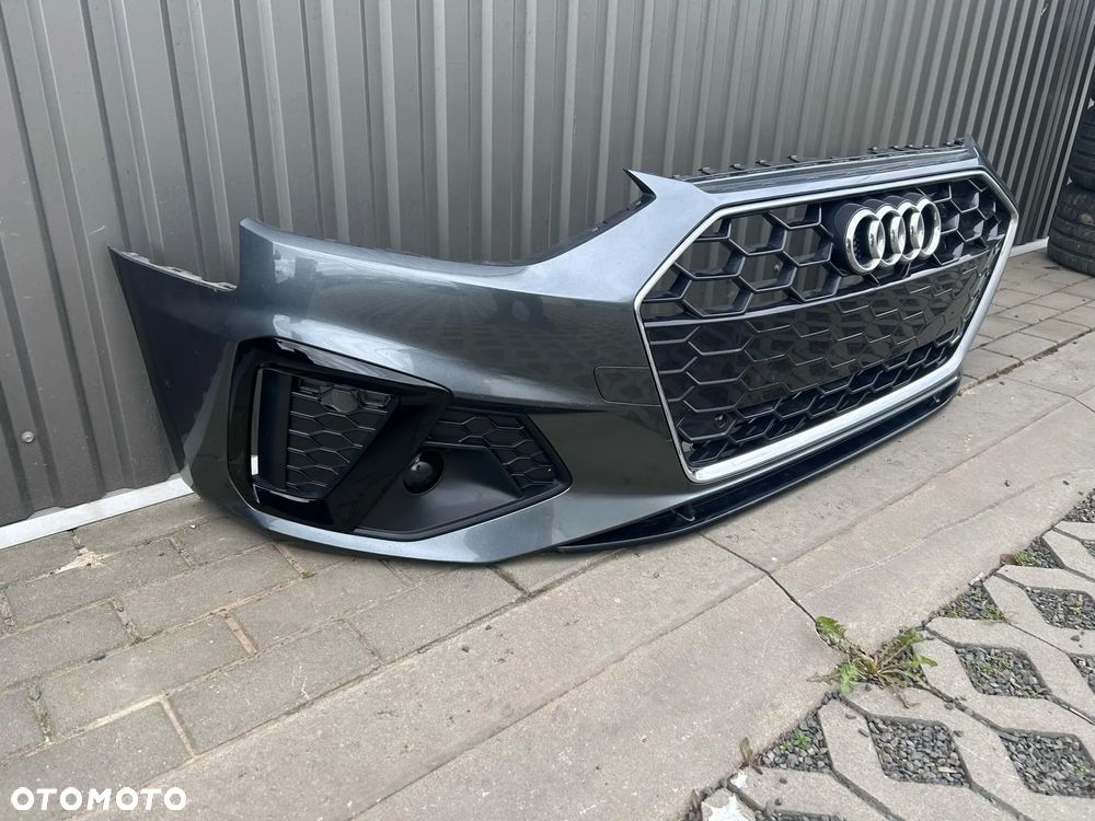 Audi A4 B9 Lift 2019- Zderzak Przedni Przód S Line Daytona Gray LZ7S 4xPDC - 9